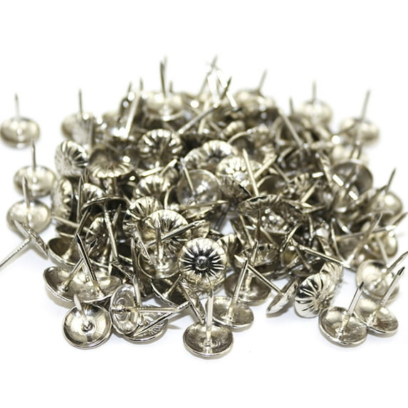 100 Pieces Upholstery Nail Antique Furniture Decorative Tacks Assortment Kit