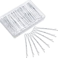 thumbnail image 1 of 100 Pieces White Bobby Pins 2.2 Inch Hair Pins for Women Girls Wave Hair Clips Bulk with Storage Box Wedding Hair Accessories for All Hair Types, 1 of 4