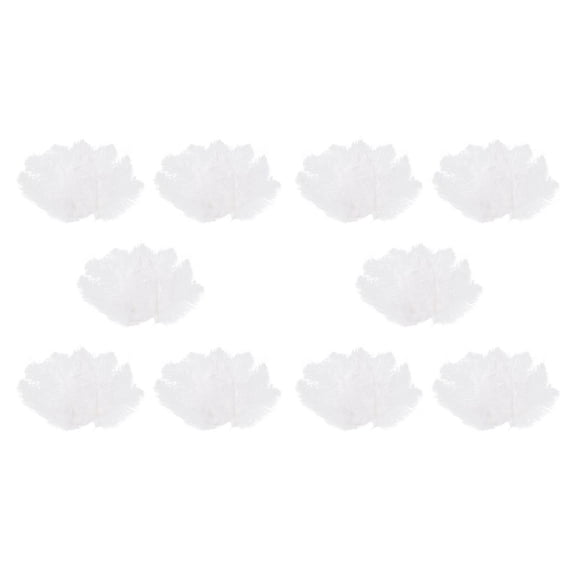 100 Pieces White Natural Ostrich 20-25cm Wedding DIY