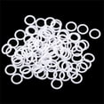 thumbnail image 1 of 100 Pieces White Roman Curtain Rings,0.51x0.31In O-Rings Plastic Rings,Cafe Curtain Rings,White White Plastic Rings for DIY Blinds,Curtains, 1 of 6