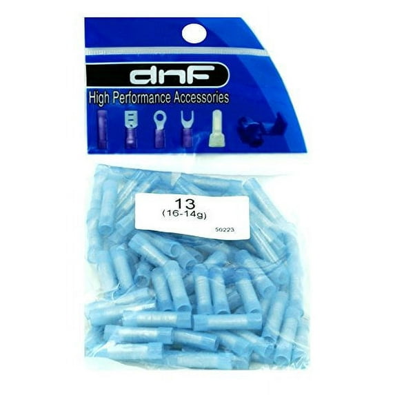 100 Pieces Wire Butt Connectors COPPER NYLON 16-14 Gauge AWG Car Audio Install Crimp