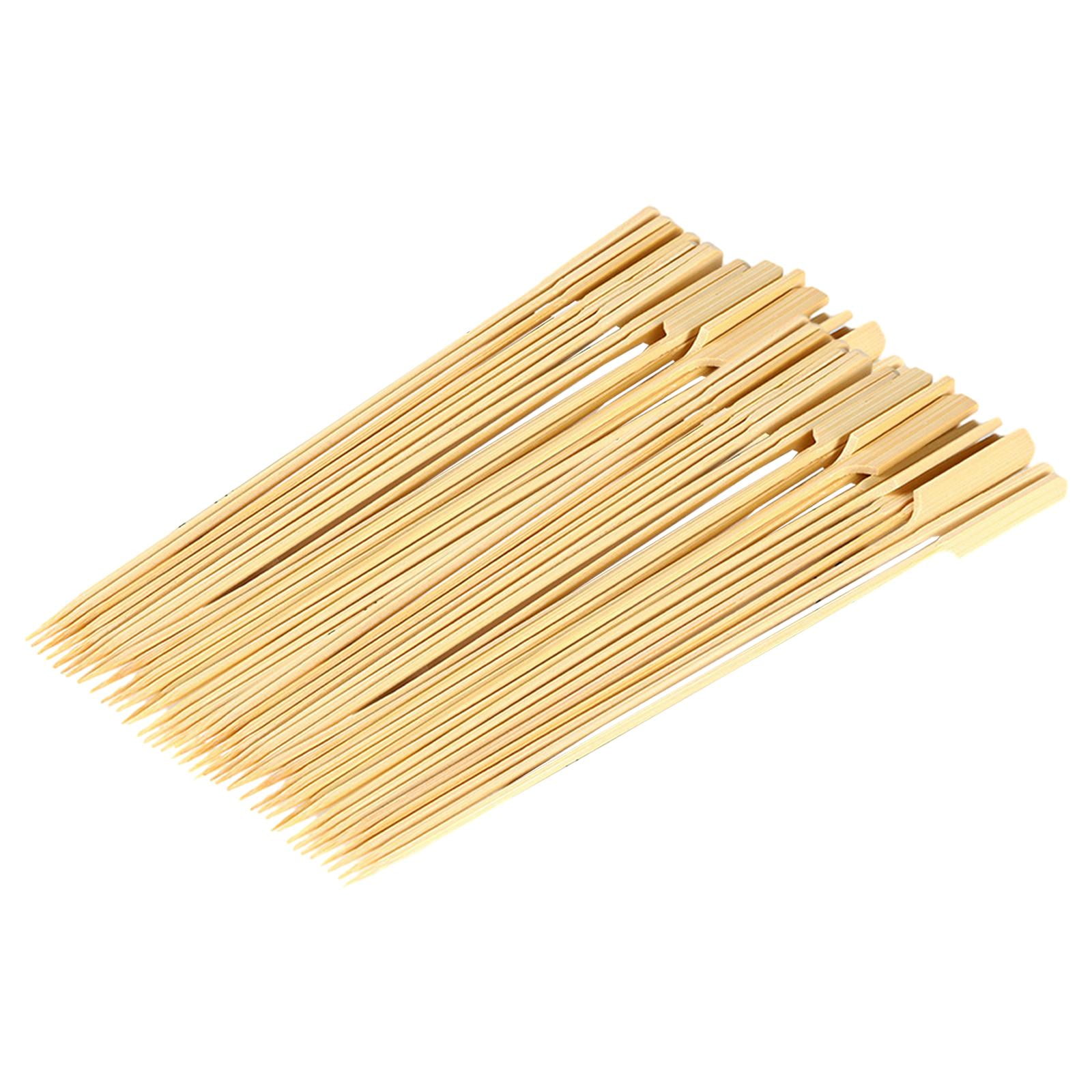 BambooMN Brand Premium 5mm Thick Extra Long Bamboo Skewers, 21