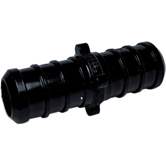 100 Pieces XFITTING 1/2" Pex Coupling Poly Alloy Coupling, Plastic Coupling - Crimp Pex B, Black, 100 Packs