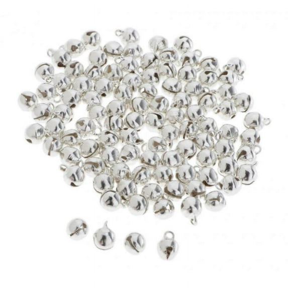 100 Pieces of Small Bells for Handicrafts, Mini Metal Bells Bells mm, 6mm 8mm Antique 6mm