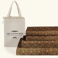 thumbnail image 1 of 100% Pima Cotton California-King Size 4-PCs Sheet Set (Leopard Print) Fits 14-18" Deep Pocket, 600 Series Sateen Weave, 1 of 4