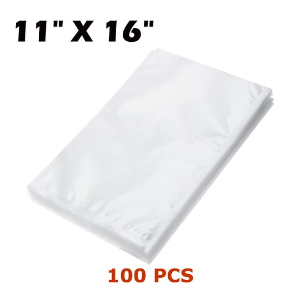 100 Pint 11x16" Embossed BPA Free Vacuum Sealer Bags Healthy Food Storage Bags Unbranded