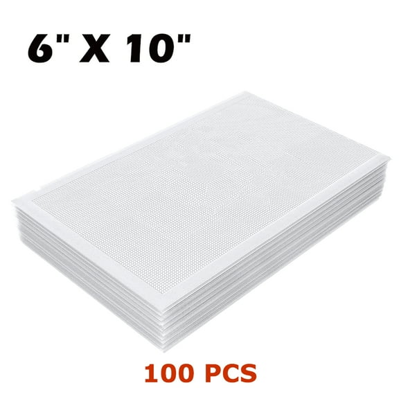 100 Pint 6x10" Embossed BPA Free Vacuum Sealer Bags Healthy Food Storage Bags Unbranded