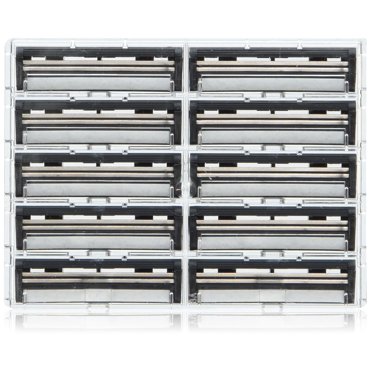 Gillette Trac II Plus Razor Blade Refills, 10 Count Twin Blades with ...