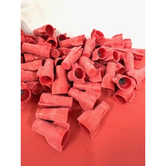 100-Pk Red Wing Wire Connectors Screw-On Twist Nuts 10-18Awg New Holub 10-654