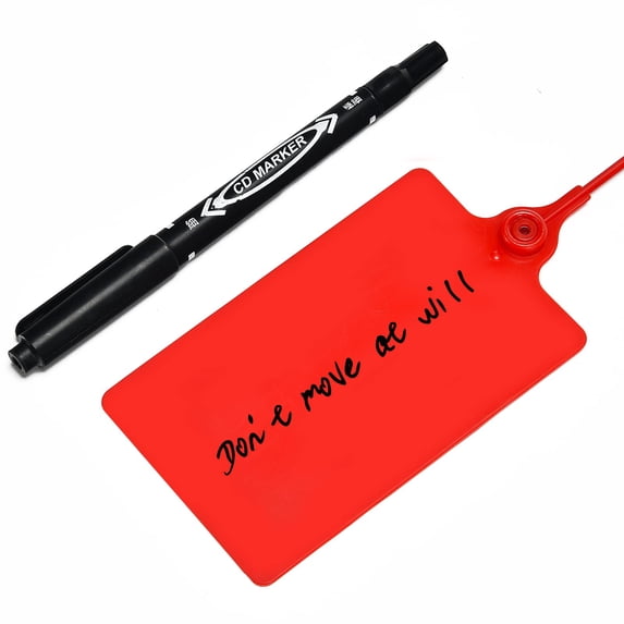 Security Writable Tags 100 Plastic Label Tags Shipping Tags Waterproof Tags for Labeling Zip ...