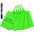 thumbnail image 1 of 100 Plastic Label Tags Water Proof Tags for Labeling Shipping Tags Security Tamper Seals Hanging Tags Writable Marker Ties Luggage Tags Storage Tag with One Marker Pen (Green), 9.8*2.56in, 1 of 4