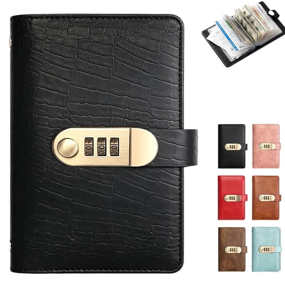 Binder Display Rack 100 Pocket Currency Collectors Album, Transparent Money Saving Binder ...