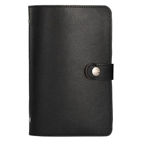 100 Pockets Currency Album Top Grade PU Leather Banknote Collection Book Binder World Paper Money Holders Sleeves for Collector Dollar Bill Cash Storage Collecting Supplies (Black,7.28x4.92")
