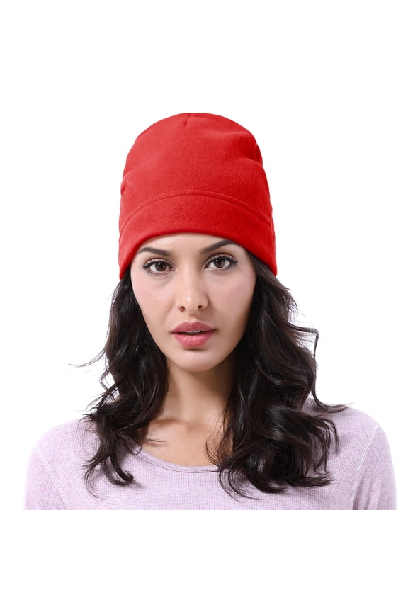 100% Polar Fleece Skull Cap Warm and Cozy Beanie