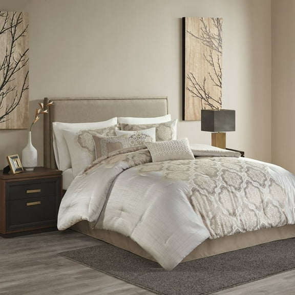 Madison Park Mariella 7 Piece Jacquard Comforter Set - Cal King