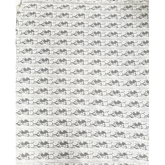 100% Polyester Floral Print on Mesh See Through Fabric by the Yards