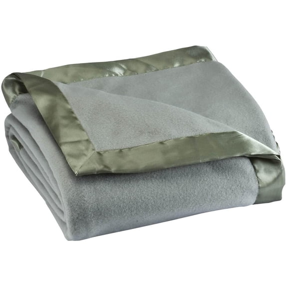 100% Polyester Satin Fleece Blanket Full Twin King Size Lightweight Tightly Folding Travel Blanket with Cozy Satin Binding Edges Burgundy