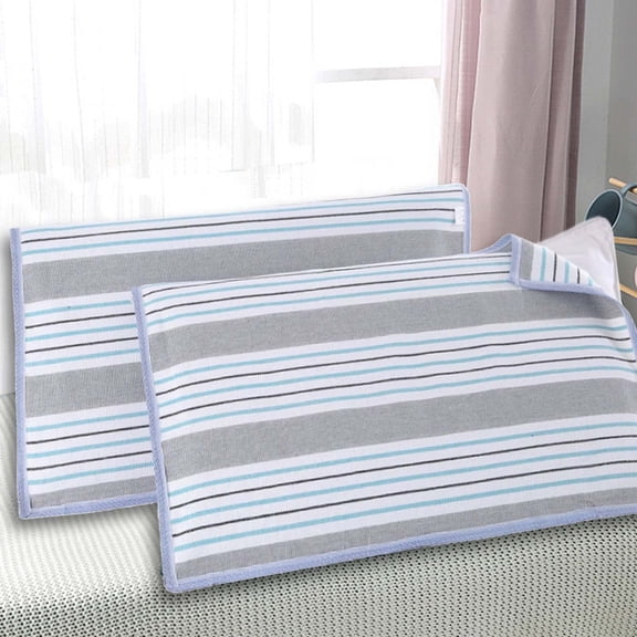 100% Polyester Sweat Absorbent Pillow Towel Cover, All-Inclusive Breathable Knit Pillow Protector, Skin-Friendly Washable Pillowcase Wrap For Bedroom Night Sleeping Hygienic Protection