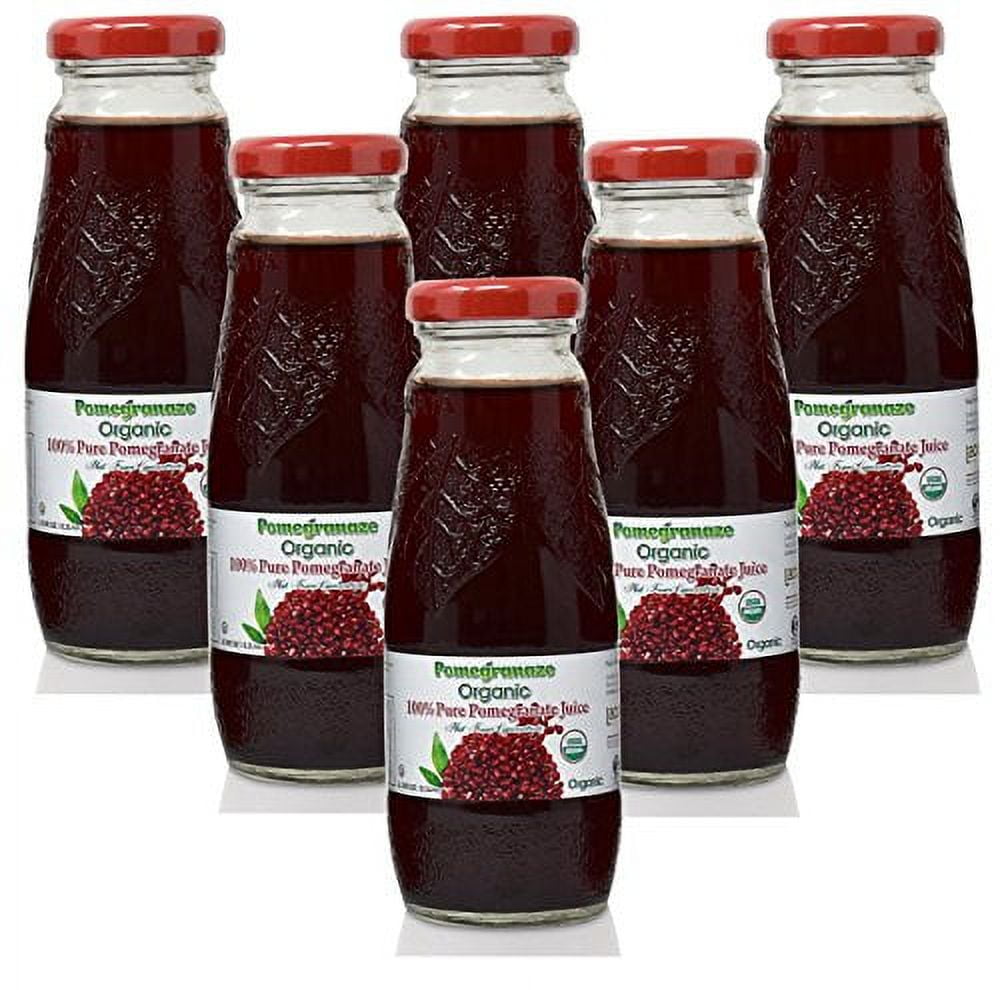 100 Pomegranate Juice 6 Pack ,6.76Fl Oz USDA Organic Certified