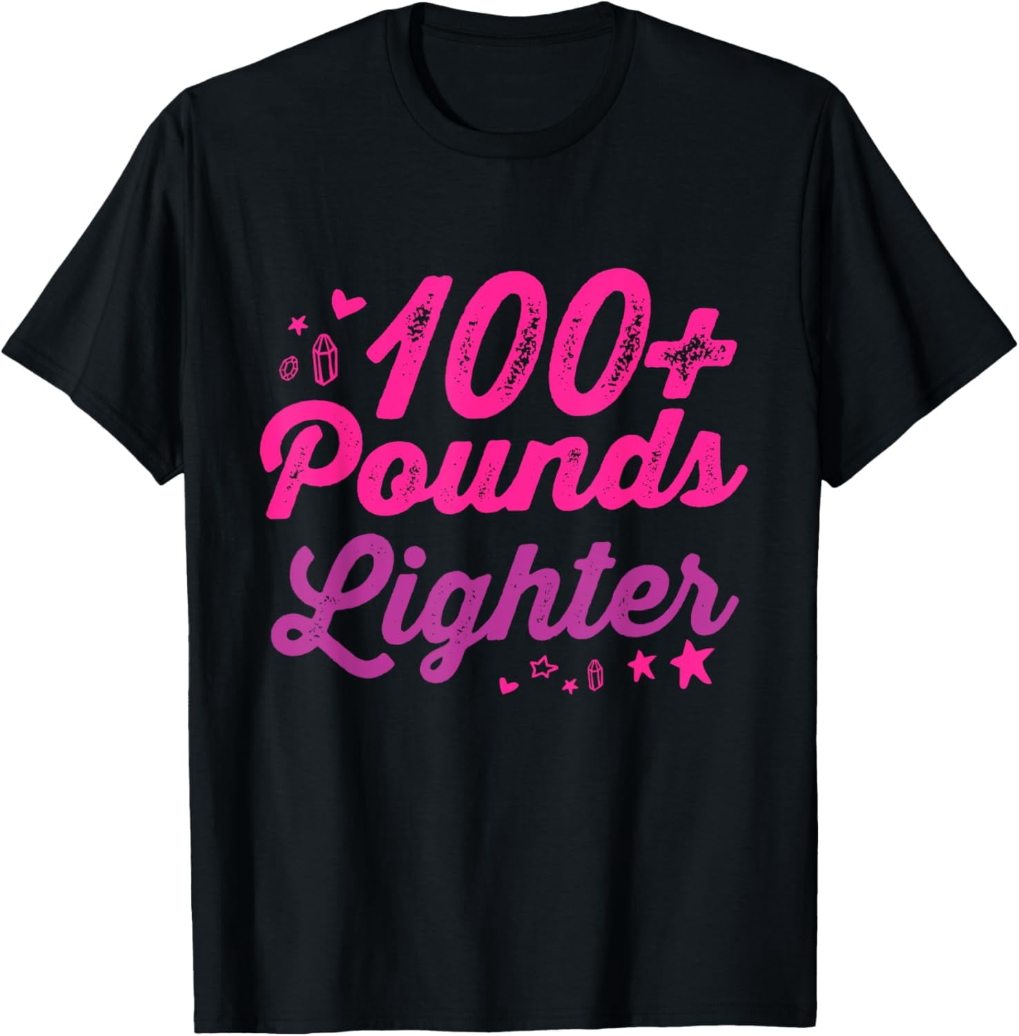 100+ Pounds Lighter Motivational Weight Loss Achievement T-Shirt ...