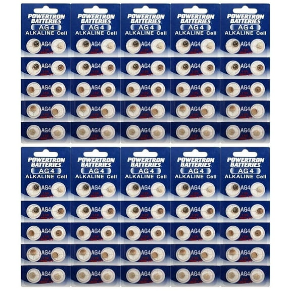(100) Powerton Alkaline AG4 LR66 SR66 377 177 376 LR626 SR626 626A Batteries
