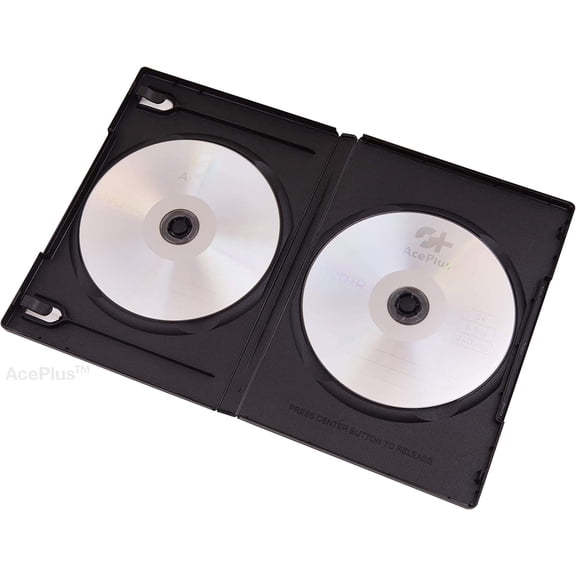 100 Premium 14mm Double Black DVD Cases (100% New Material)