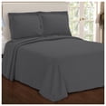thumbnail image 1 of 100% Premium Cotton Paisley Jacquard Matelassé Grey Ultra-Soft Bedspread & Pillow Shams, 3-Piece Set, Queen by Blue Nile Mills, 1 of 2