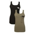 thumbnail image 1 of 100% Premium Cotton - Women Nursing Maternity Tank Top 2 Piece Set, 1 of 22