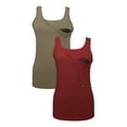 thumbnail image 1 of 100% Premium Cotton - Women Nursing Maternity Tank Top 2 Piece Set, 1 of 22