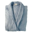 thumbnail image 1 of 100% Premium Long-Staple Cotton Unisex Terry Bath Robe, 10 Colors Blue / Large, 1 of 1