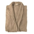 thumbnail image 1 of 100% Premium Long-Staple Cotton Unisex Terry Bath Robe, 10 Colors Taupe / Large, 1 of 1