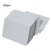 100 Premium White Blank Inkjet PVC ID Cards Plastic Double Sided Printing Cards