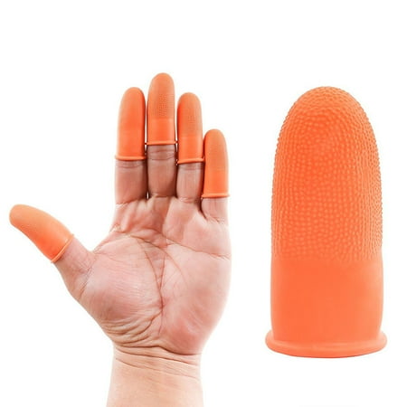 100 Prevent Rubber Finger Cots Protector Fingertip Gloves Anti Static