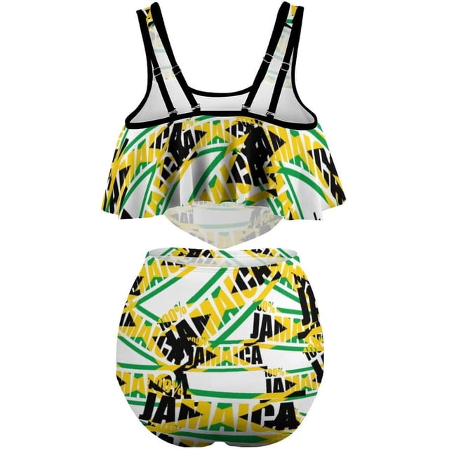 100 Pride Jamaica Women's Two Piece Tankini Swimsuits Bikini Suit with