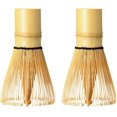 thumbnail image 1 of 100 Prong Bamboo Matcha Whisk, Pack of 2, Traditional Chasen for Smooth and Frothy Matcha Tea, 1 of 2