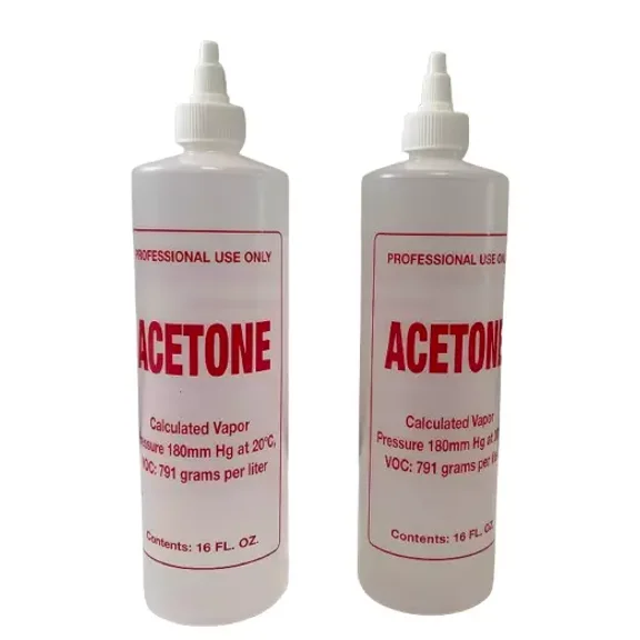 100% Pure Acetone 16oz/473 mL ( 2 )