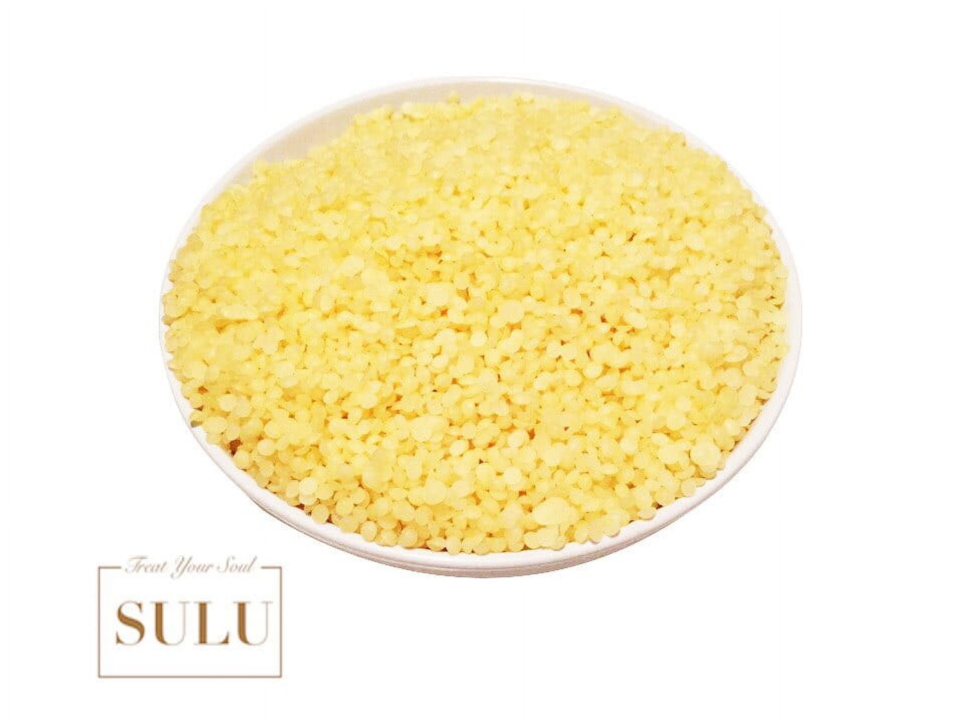 100% Pure All Natural Beeswax Yellow pure pastilles with natural Honey Smell 32 oz(ounces)/ 2 LBs