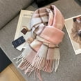 thumbnail image 1 of 100% Pure Australian Wool Scarf, Soft Warm Plaid Winter Neck Wrap Unisex,180*30cm,11, 1 of 59