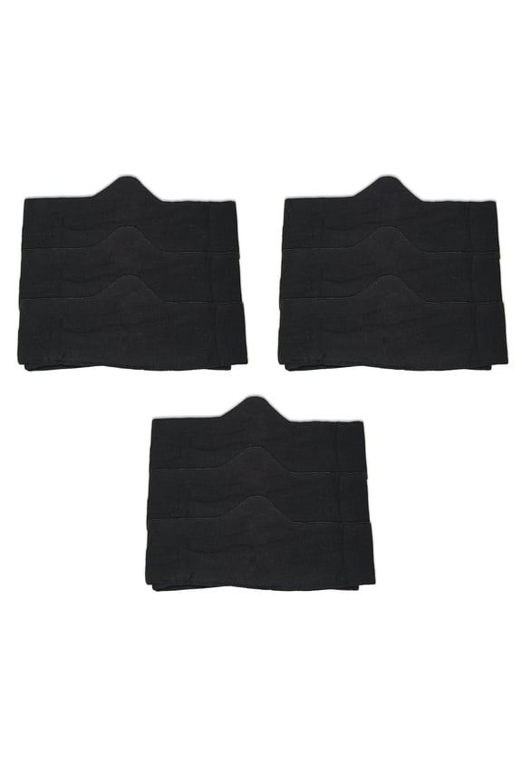 100% Pure Bamboo Cotton Bra Liner (Black, 9-pk, XL) - Wicking, antibacterial, odor-proof