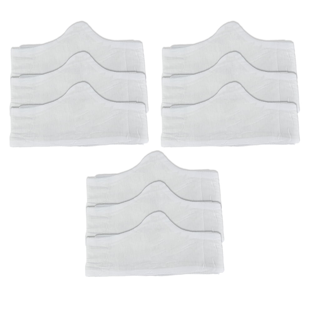 100% Pure Bamboo Cotton Bra Liner (White, 9-pk, XXL) - Wicking, antibacterial, odor-proof