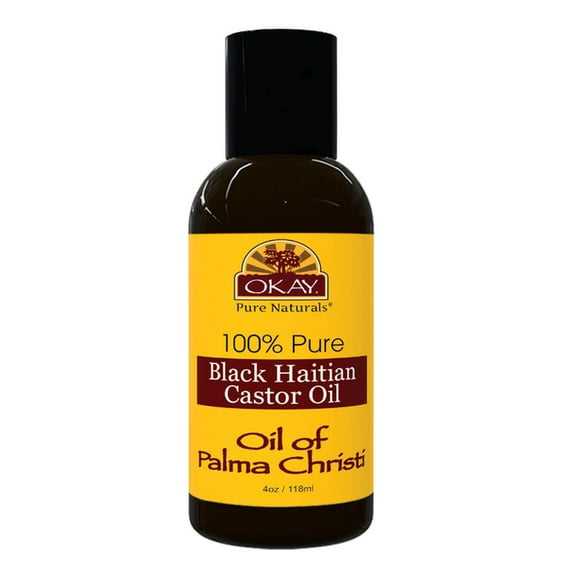 100% Pure Black Haitian Castor Oil 4 Oz Grow Healthy Hair Treat Skin Conditions,Pack of 2