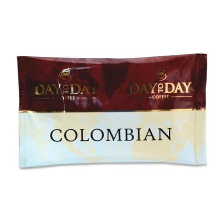 100% Pure Coffee, Colombian Blend, 1.5 oz Pack, 42 Packs/Carton 23001