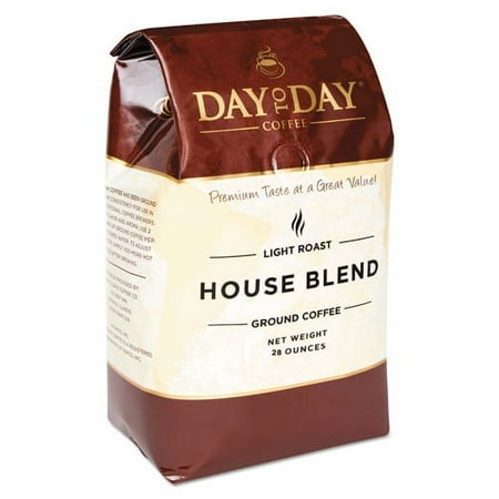 100% Pure Coffee, House Blend, Ground, 28 Oz Bag | Bundle of 10 Each