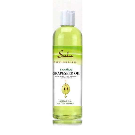 100% Pure Cold Pressed Unrefined Grape seed oil