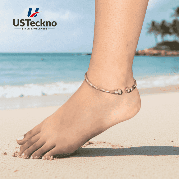 100% Pure Copper Anklet for Women and Men – Raw, Solid, Uncoated, Adjustable, Handcrafted Wellness Jewelry for Natural Healing and Everyday Elegance