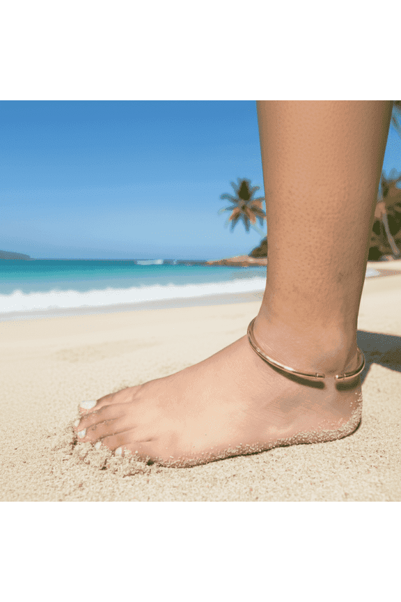 100% Pure Copper Anklet for Women and Men – Raw, Solid, Uncoated, Adjustable, Handcrafted Wellness Jewelry for Natural Healing and Everyday Elegance