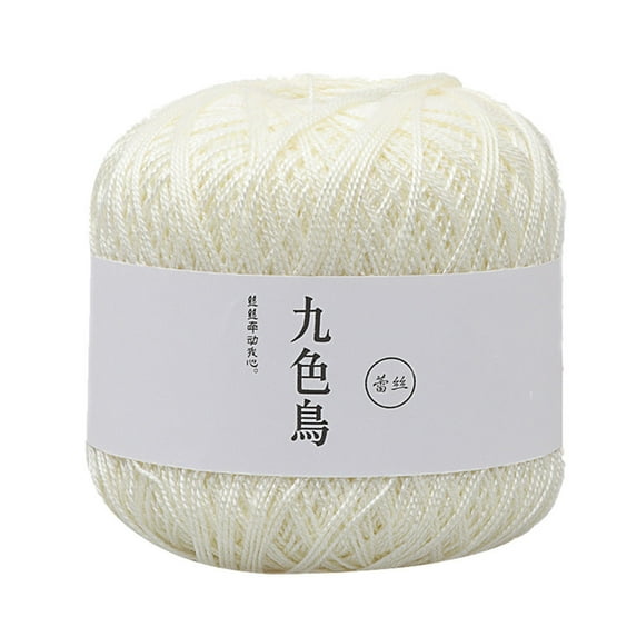 100% Pure Cotton Crochet Thread, Lace Yarn for Hand Knitting Tatting Yarn Purple 8th