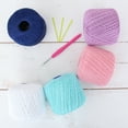 thumbnail image 1 of 100% Pure Cotton Crochet Thread Set by Threadart - Size 3 - Cupcake Colors - Five 50g Balls, 1 of 9