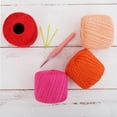thumbnail image 1 of 100% Pure Cotton Crochet Thread Set by Threadart - Size 3 - Flower Child Colors - Four 50g Balls, 1 of 9