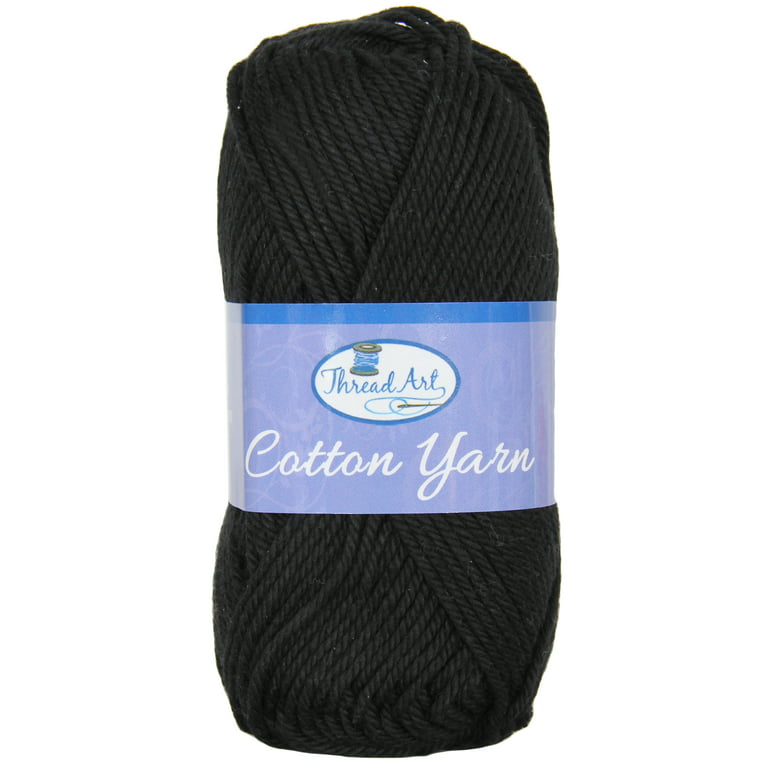 https://i5.walmartimages.com/seo/100-Pure-Cotton-Crochet-Yarn-by-Threadart-Black-50-gram-Skeins-Worsted-Medium-4-Yarn-85-yds-per-Skein-30-Colors-Available_25e4f6f9-a54f-4c01-b3b9-acb8ddc1f956_2.64f6027522ee5ba90503c436c8a418a0.jpeg?odnHeight=768&odnWidth=768&odnBg=FFFFFF